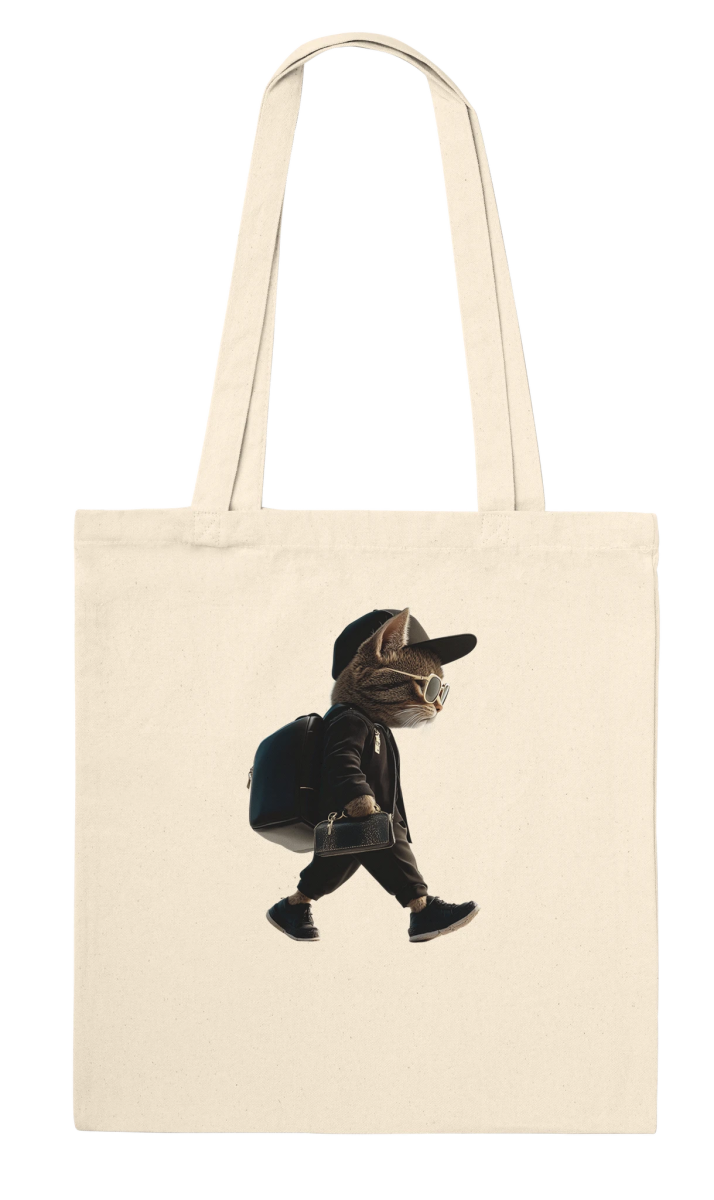 Chic Street Style Cat Tote Bag - ROMAG Store