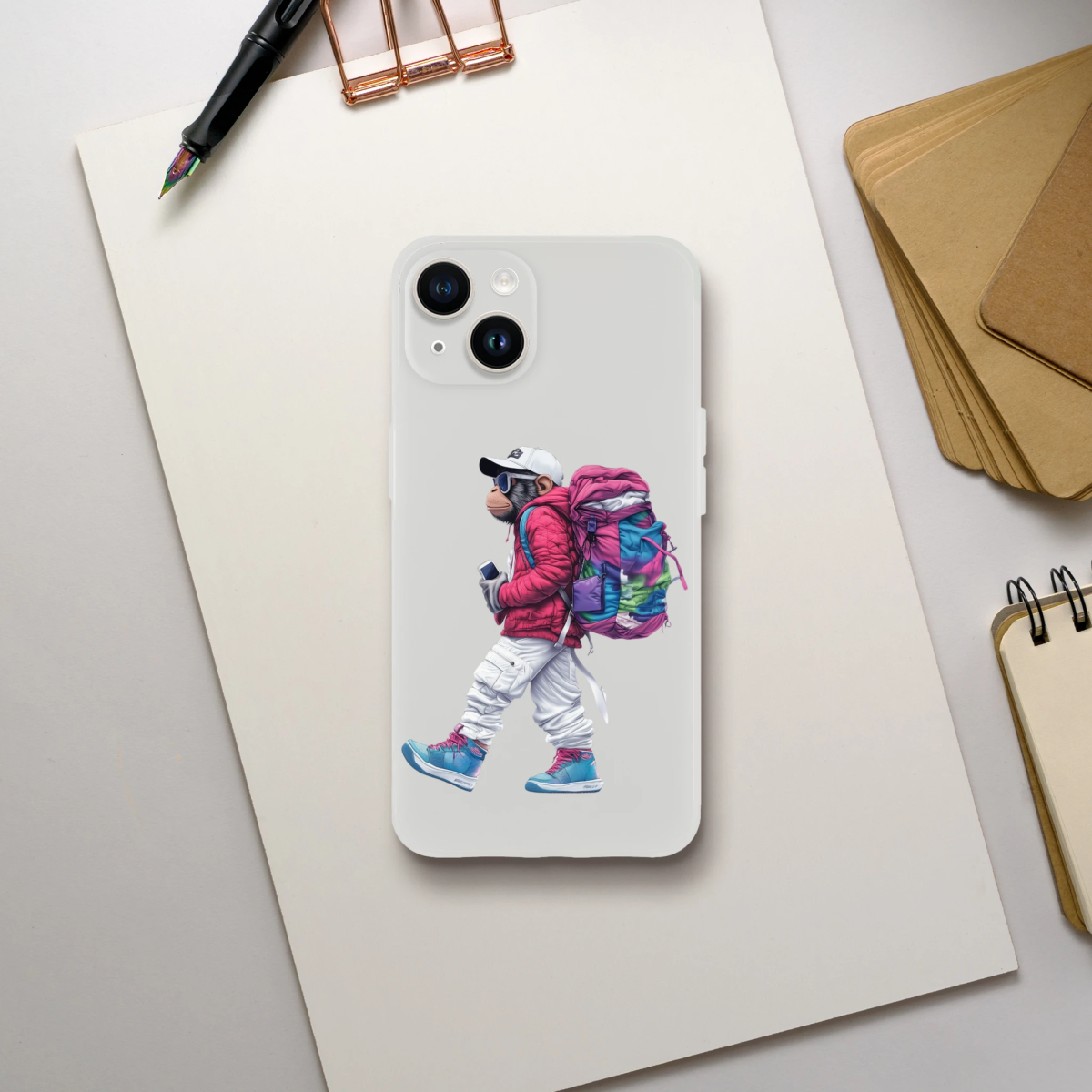 Urban Explorer Monkey iPhone Flexi Case - ROMAG Store