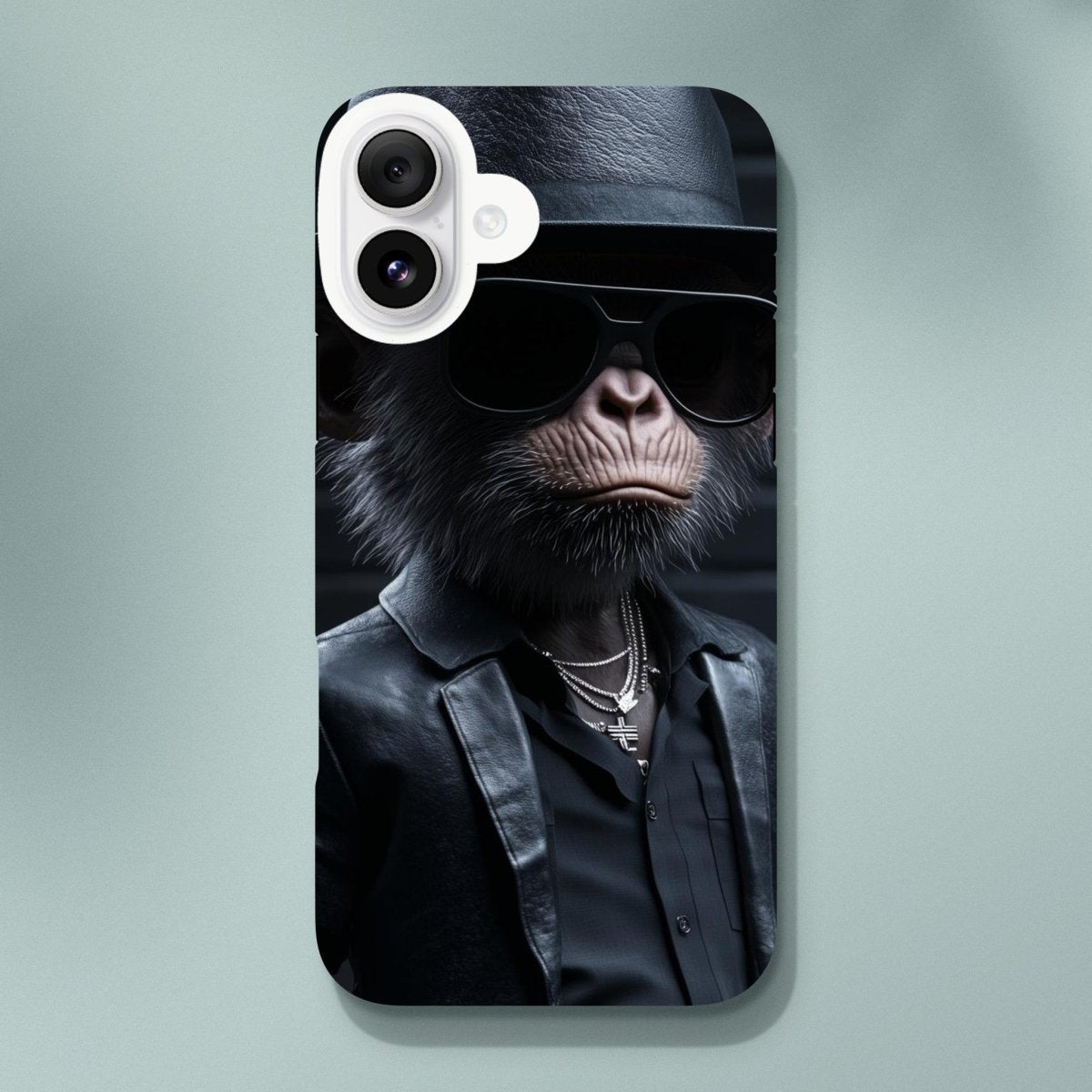 Chimp Noir: Dapper Monkey iPhone Tough Case - ROMAG Store