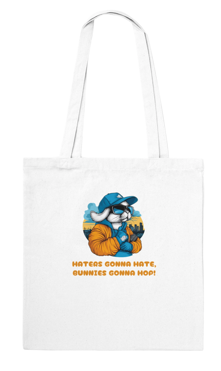 Haters Gonna Hate Bunny Tote Bag - ROMAG Store