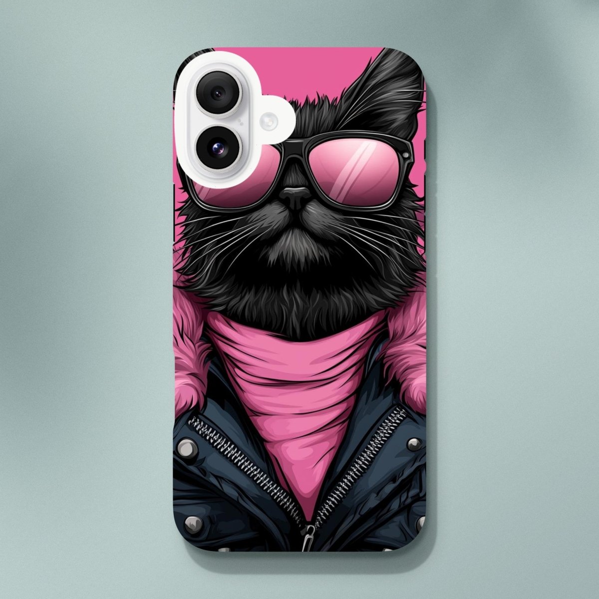 Punk Rock Kitty iPhone Tough Case - ROMAG Store