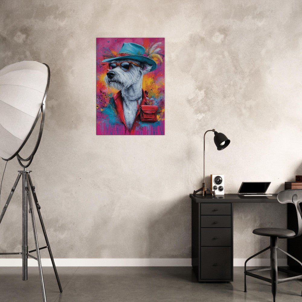 Dog Undercover Canvas Art - ROMAG Store