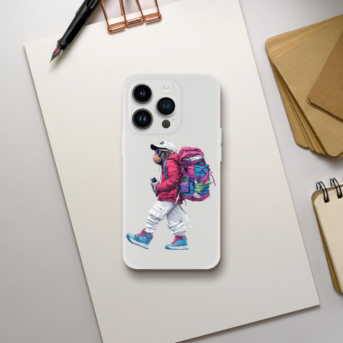 Urban Explorer Monkey iPhone Flexi Case - ROMAG Store
