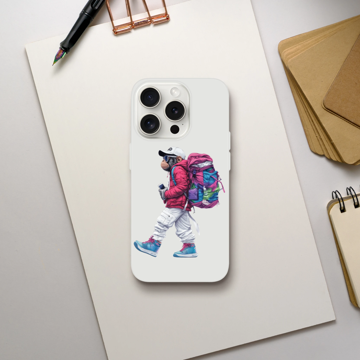 Urban Explorer Monkey iPhone Flexi Case - ROMAG Store
