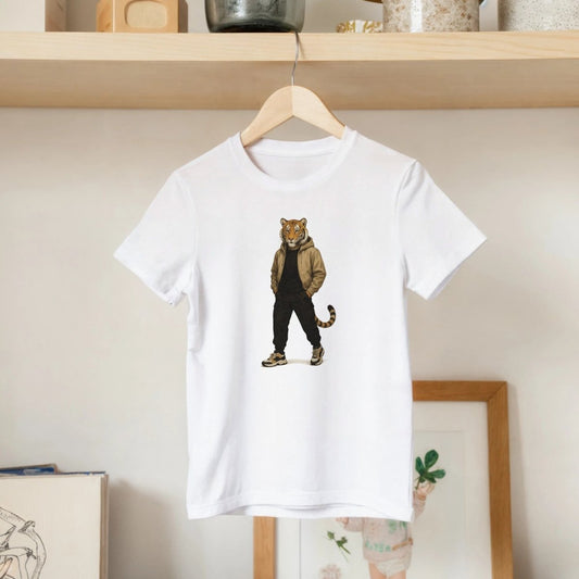 Cool Tiger Street Style Kids T-shirt - ROMAG Store