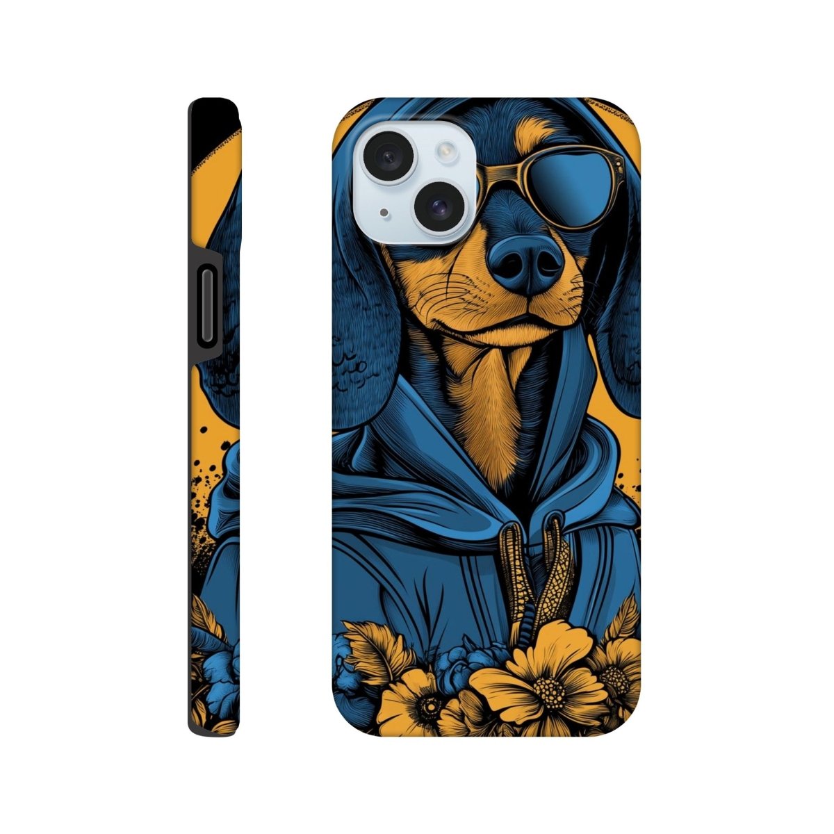 Cool Dachshund in Hoodie iPhone Tough Case - ROMAG Store