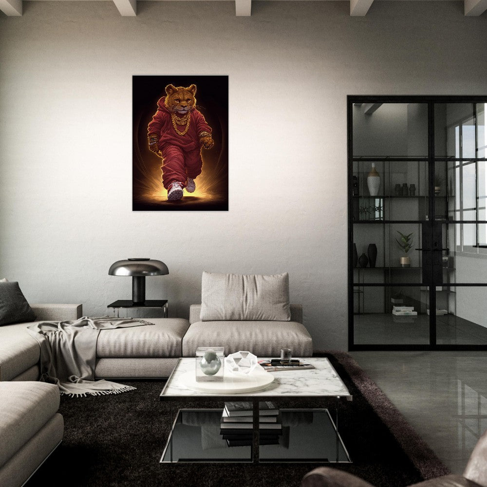 Lion Cub in Hoodie Canvas - ROMAG Store