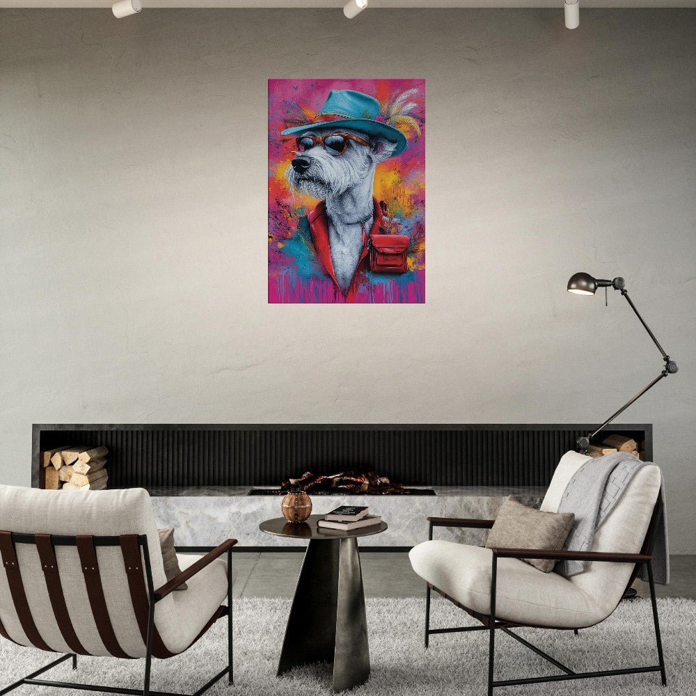 Dog Undercover Canvas Art - ROMAG Store