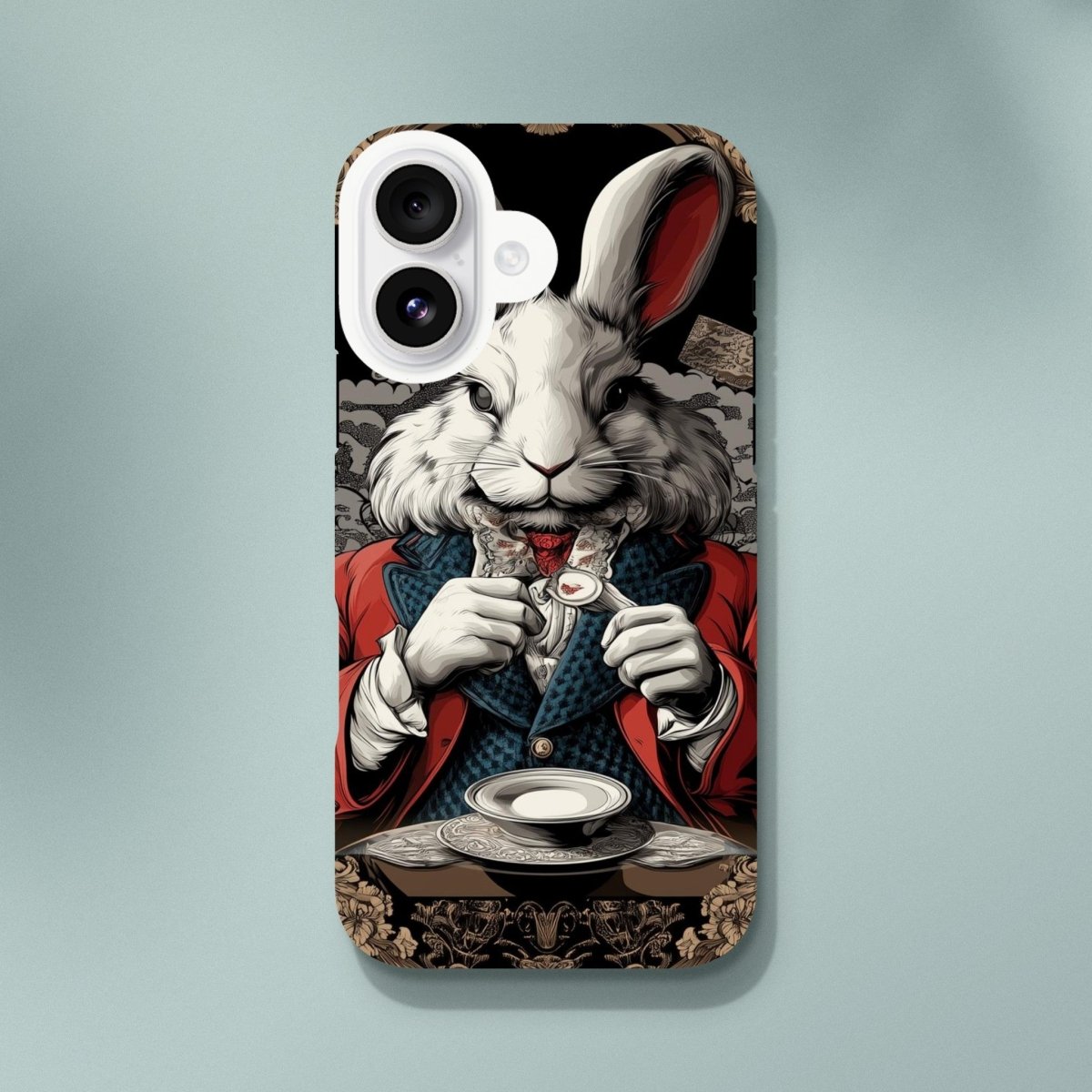 White Rabbit Formal Attire iPhone Tough Case - ROMAG Store