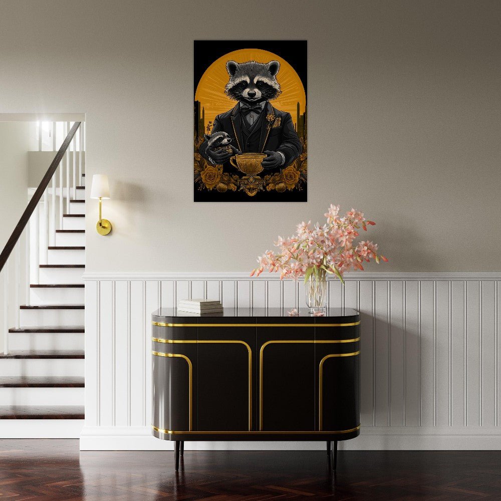 Luxury Raccoon Duo Canvas - ROMAG Store