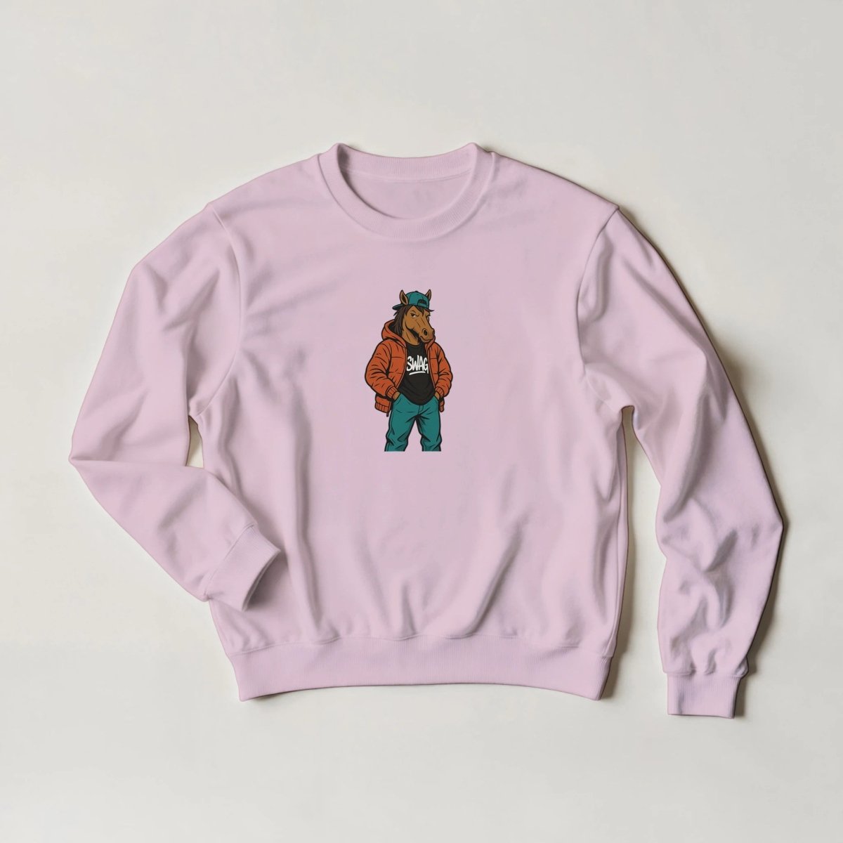 Swag Horse Streetwear Sweatshirt – Unleash Your Wild Style in 6 Colors! - ROMAG Store