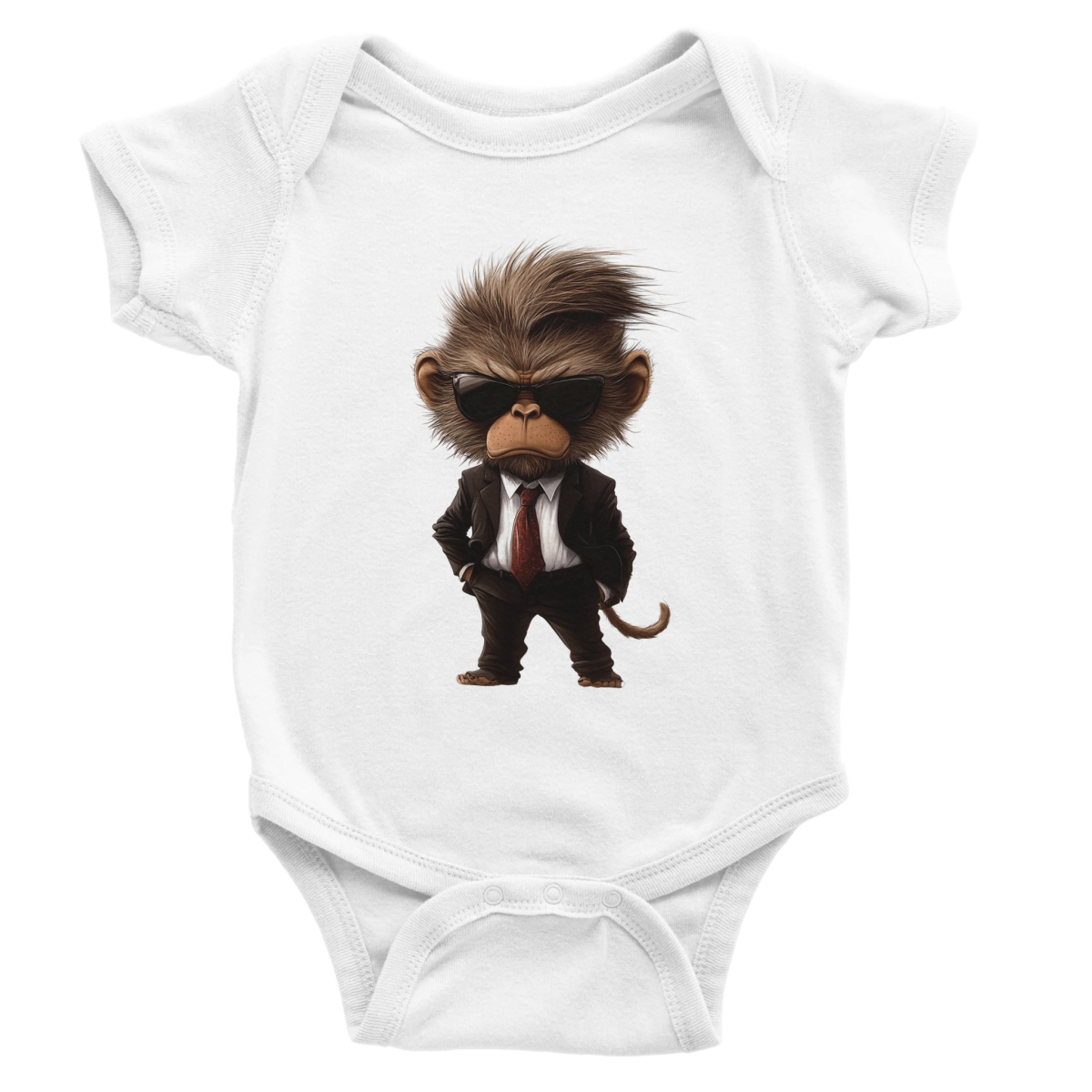 Cool Monkey Boss Baby Short Sleeve Bodysuit - ROMAG Store