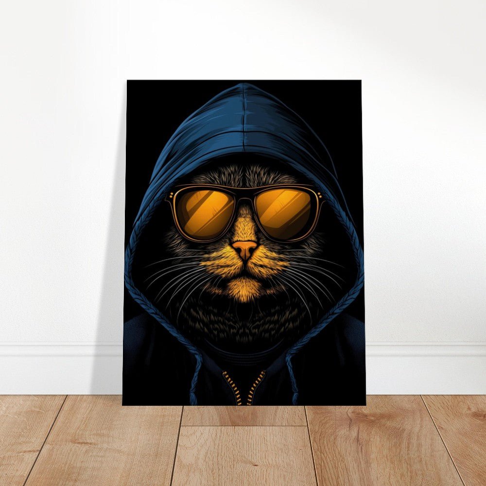 Undercover Cat Canvas Wall Art - ROMAG Store