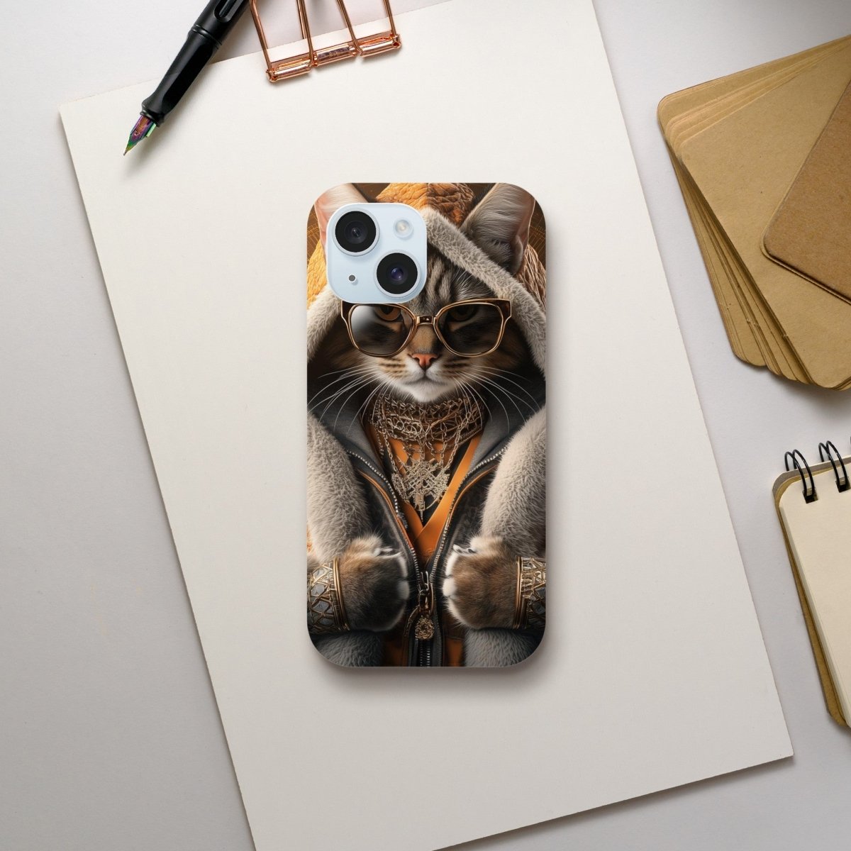 Sophisticated Lynx Cat 'Kingpin' iPhone Tough Case - ROMAG Store