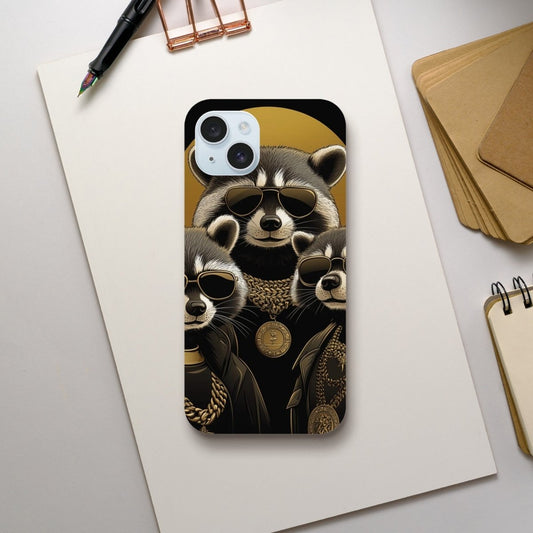 High Roller Raccoons iPhone Tough Case - ROMAG Store