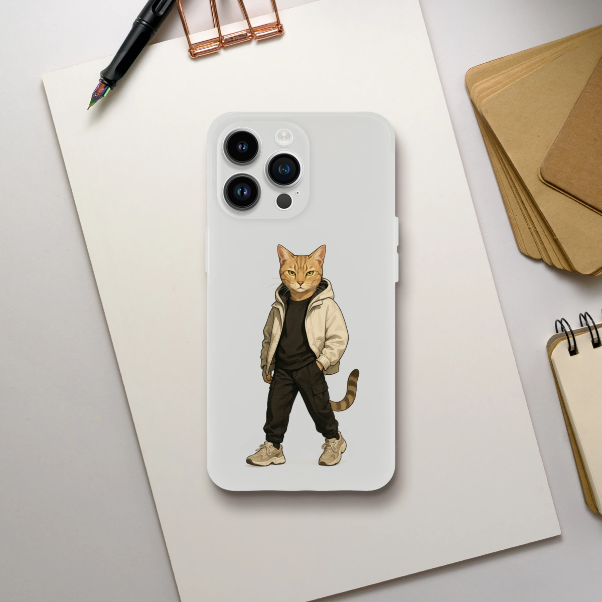 Cool Cat Streetwear iPhone Flexi Case - ROMAG Store