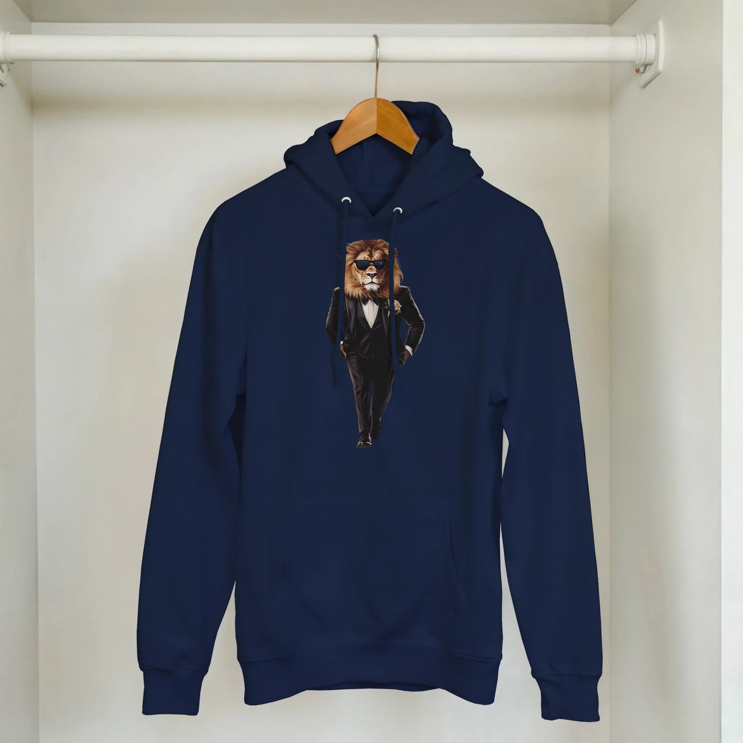 Dapper Lion: Black Tie Hoodie - ROMAG Store