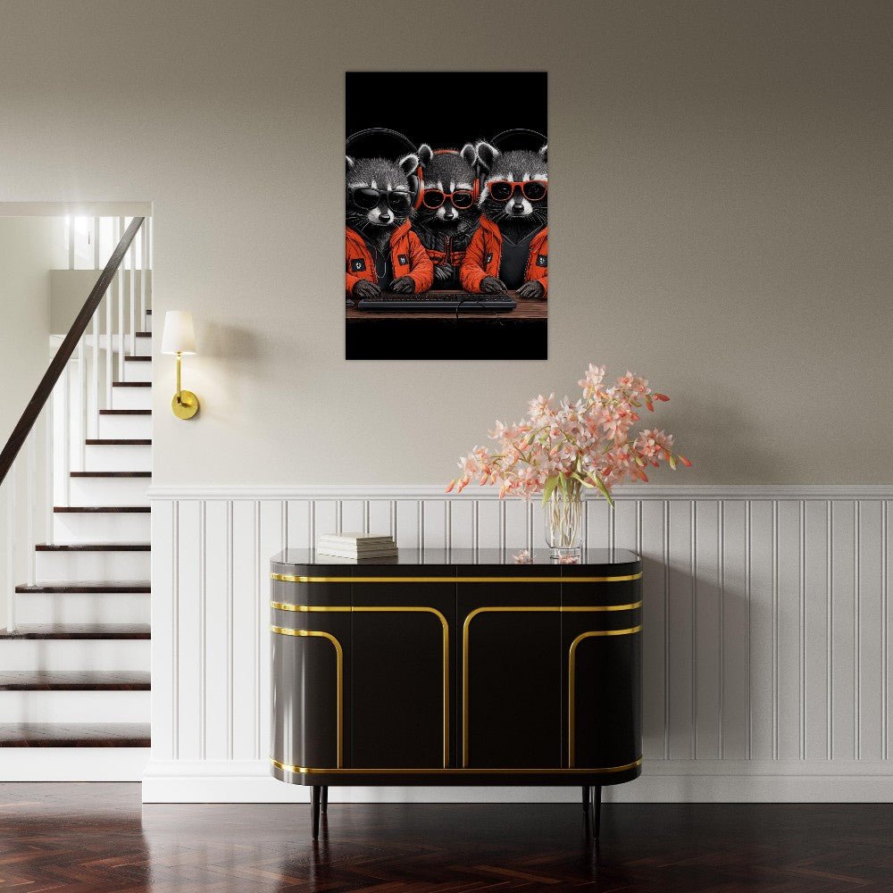 Urban Raccoon Squad Canvas - ROMAG Store