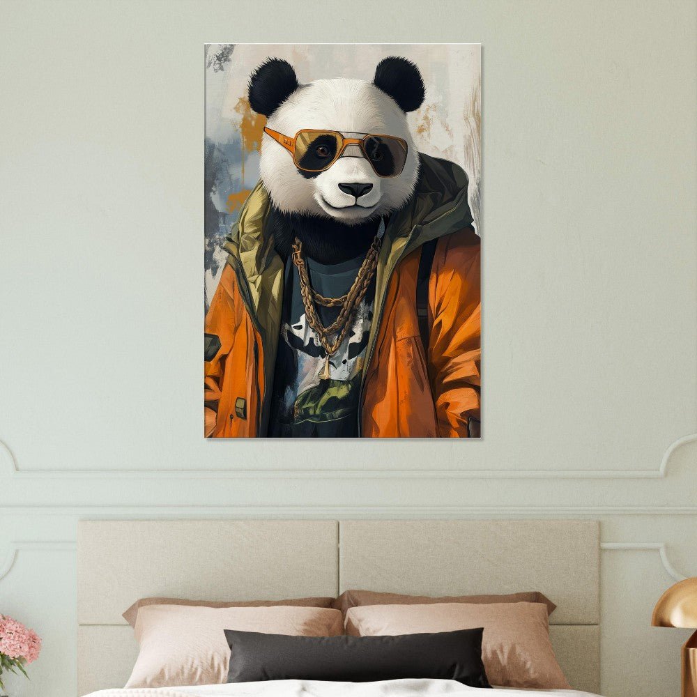 Cool Panda in Streetwear Canvas - ROMAG Store