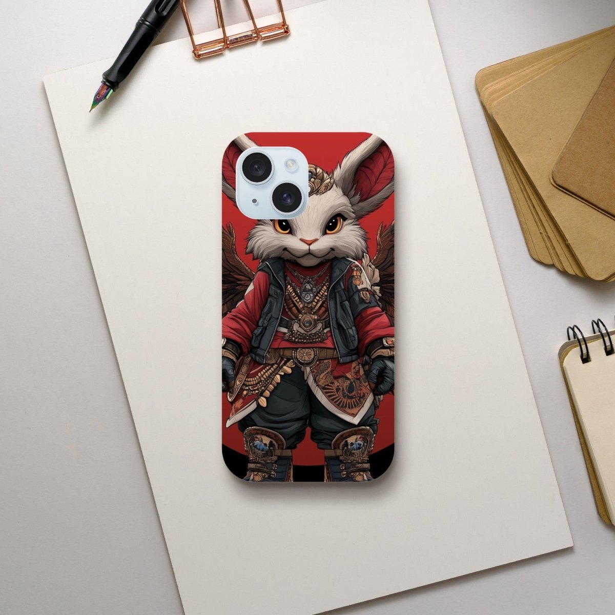Winged Steampunk Rabbit iPhone Tough Case - ROMAG Store