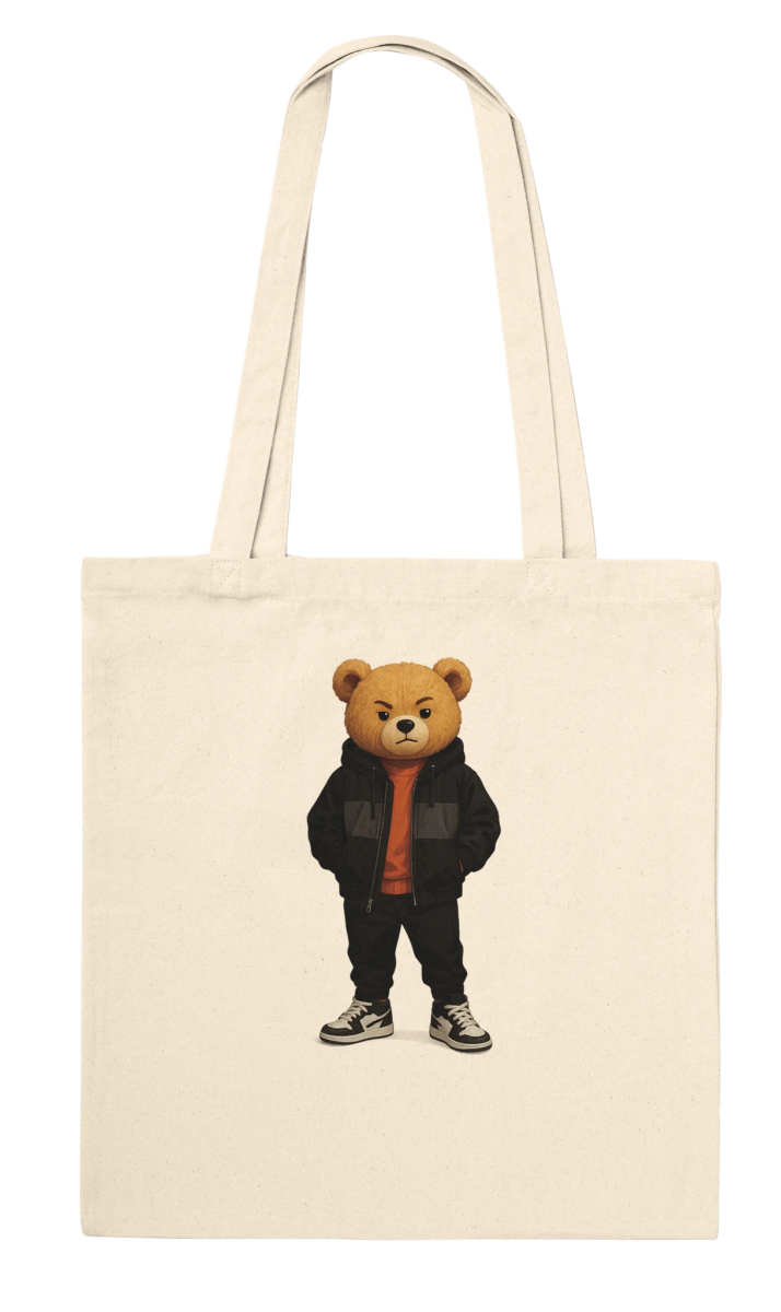 Edgy Street Style Bear Tote Bag - ROMAG Store