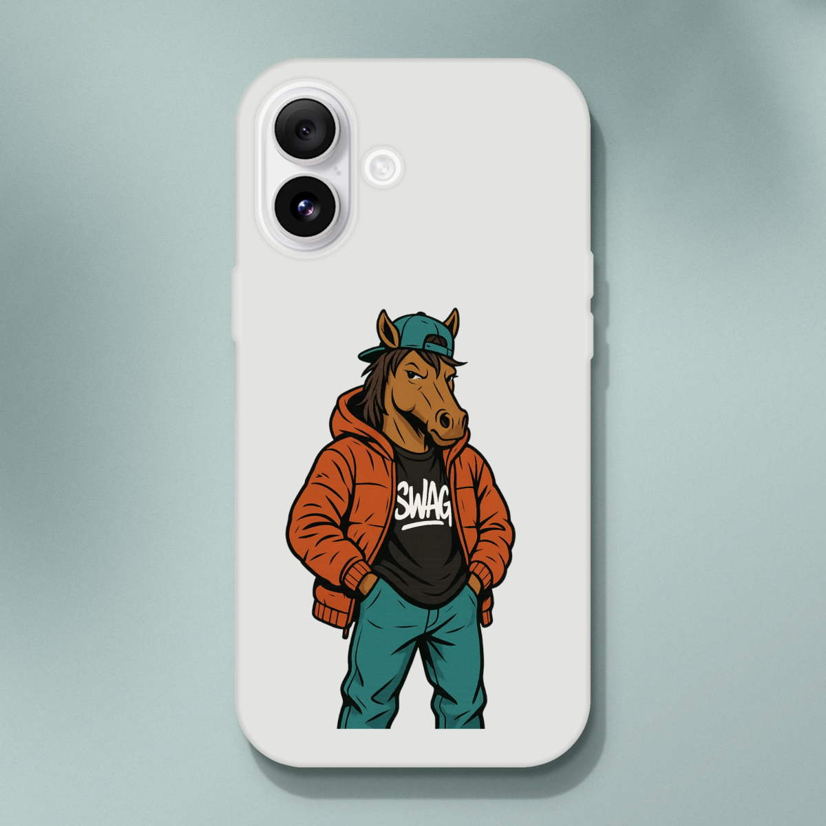 Cool Horse with Swag iPhone Flexi Case - ROMAG Store