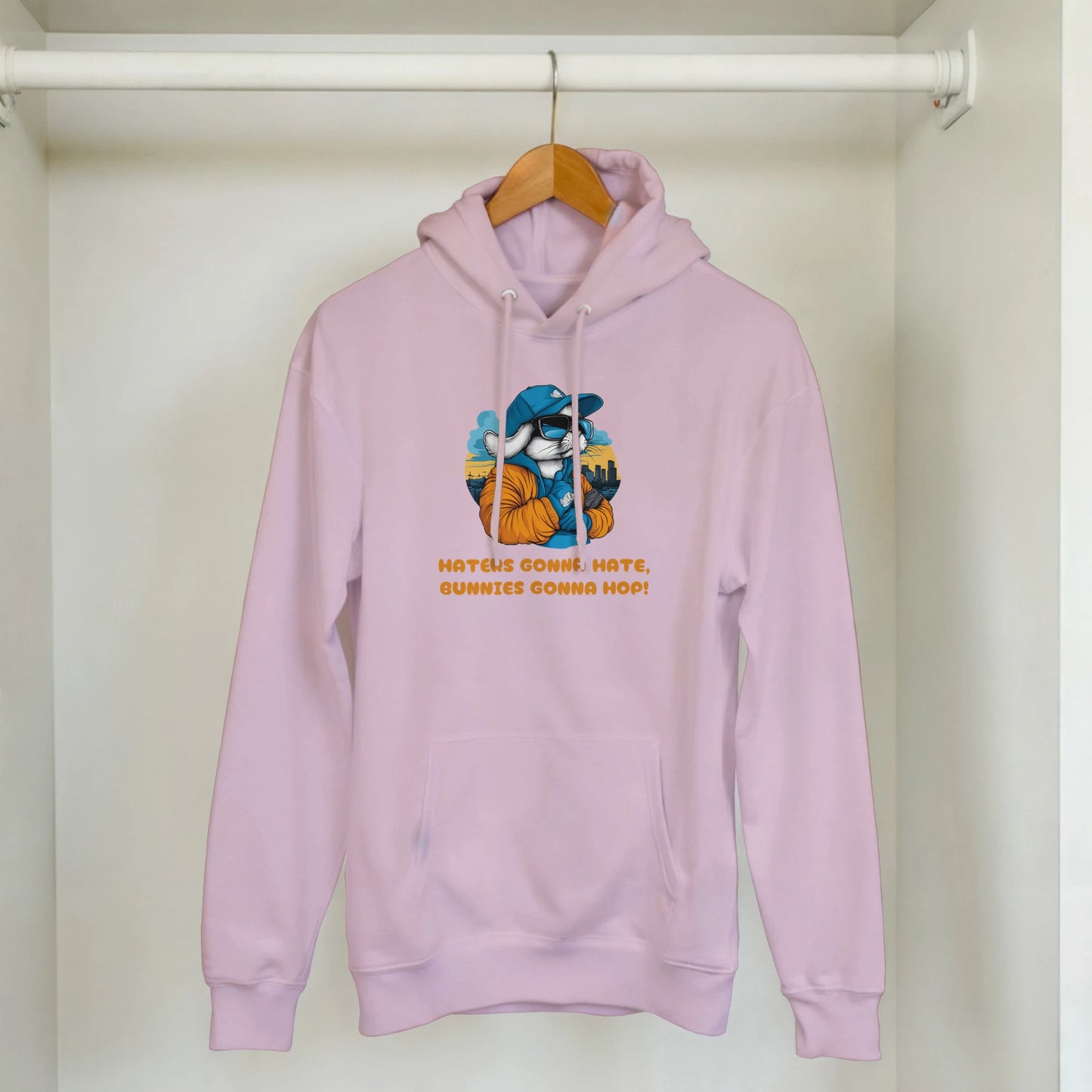 Streetwise Bunny: "Haters Gonna Hate" Hoodie - ROMAG Store