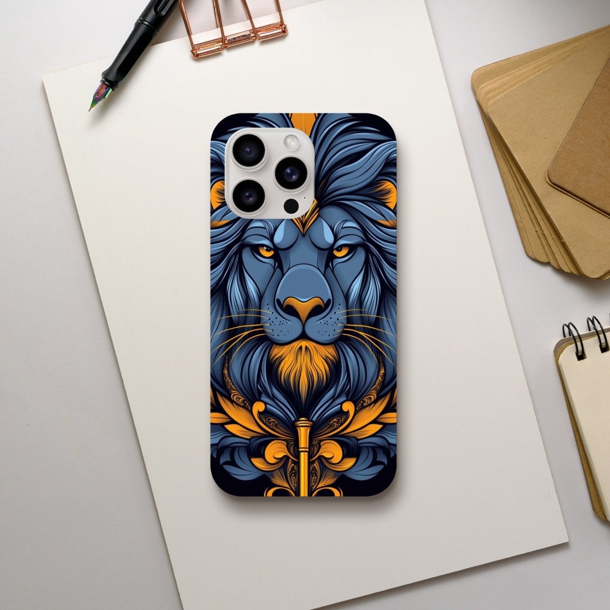 Regal Lion of Valor iPhone Tough Case - ROMAG Store