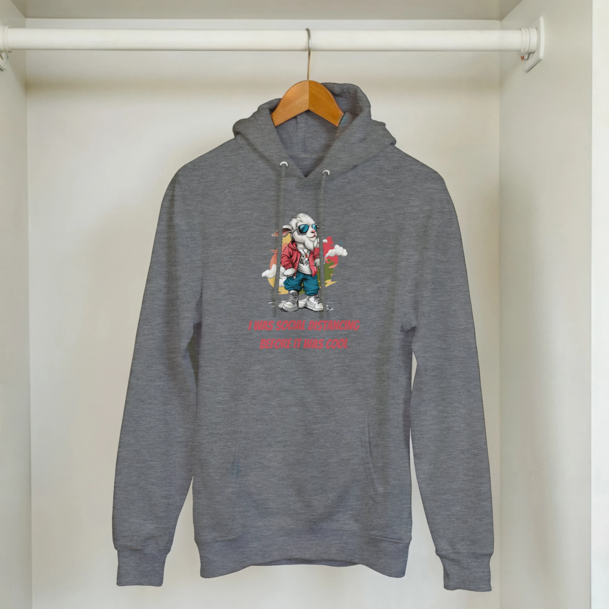 Social Distancing Goat Hoodie - ROMAG Store