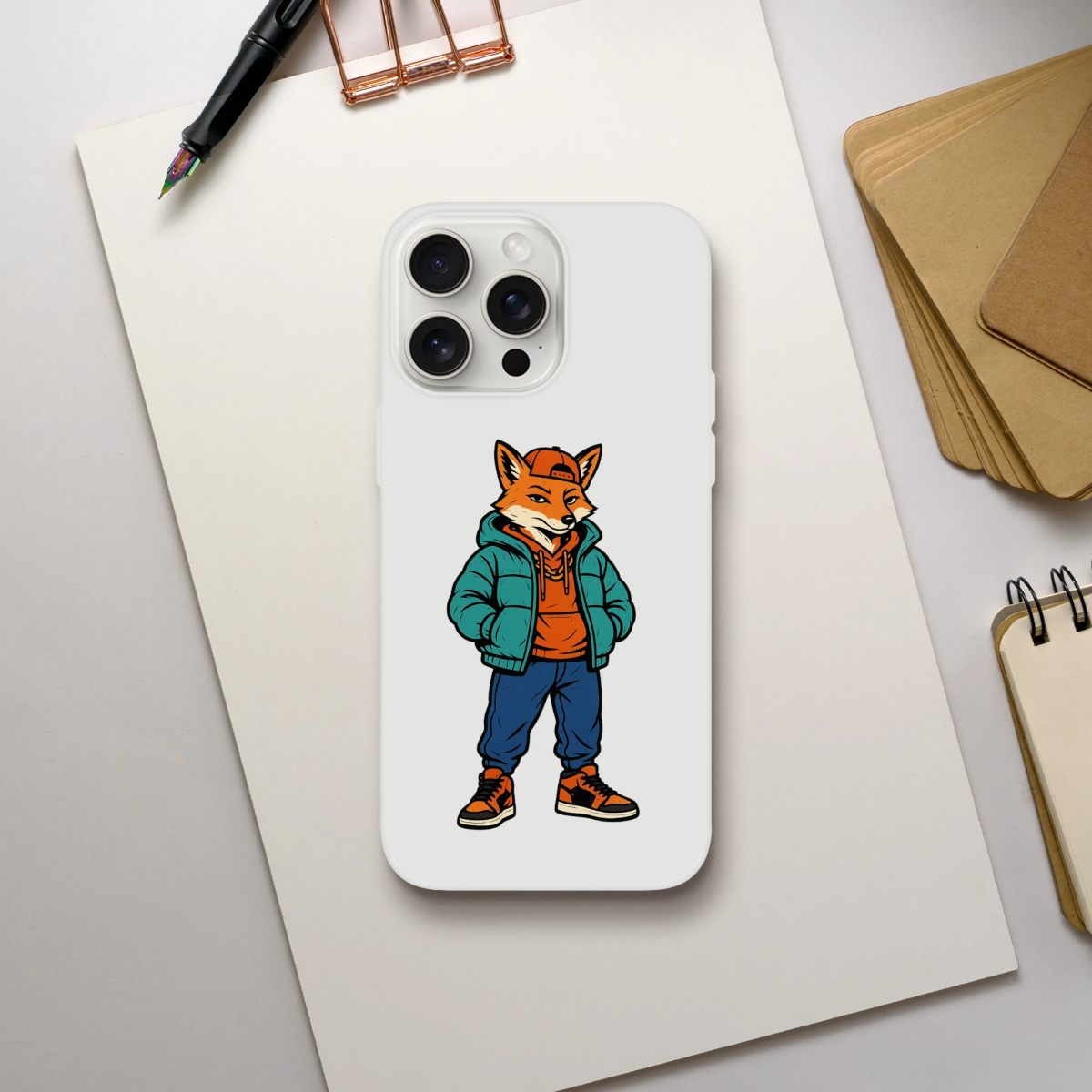 Cool Fox Streetwear iPhone Flexi Case - ROMAG Store