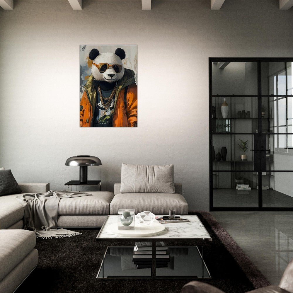Cool Panda in Streetwear Canvas - ROMAG Store