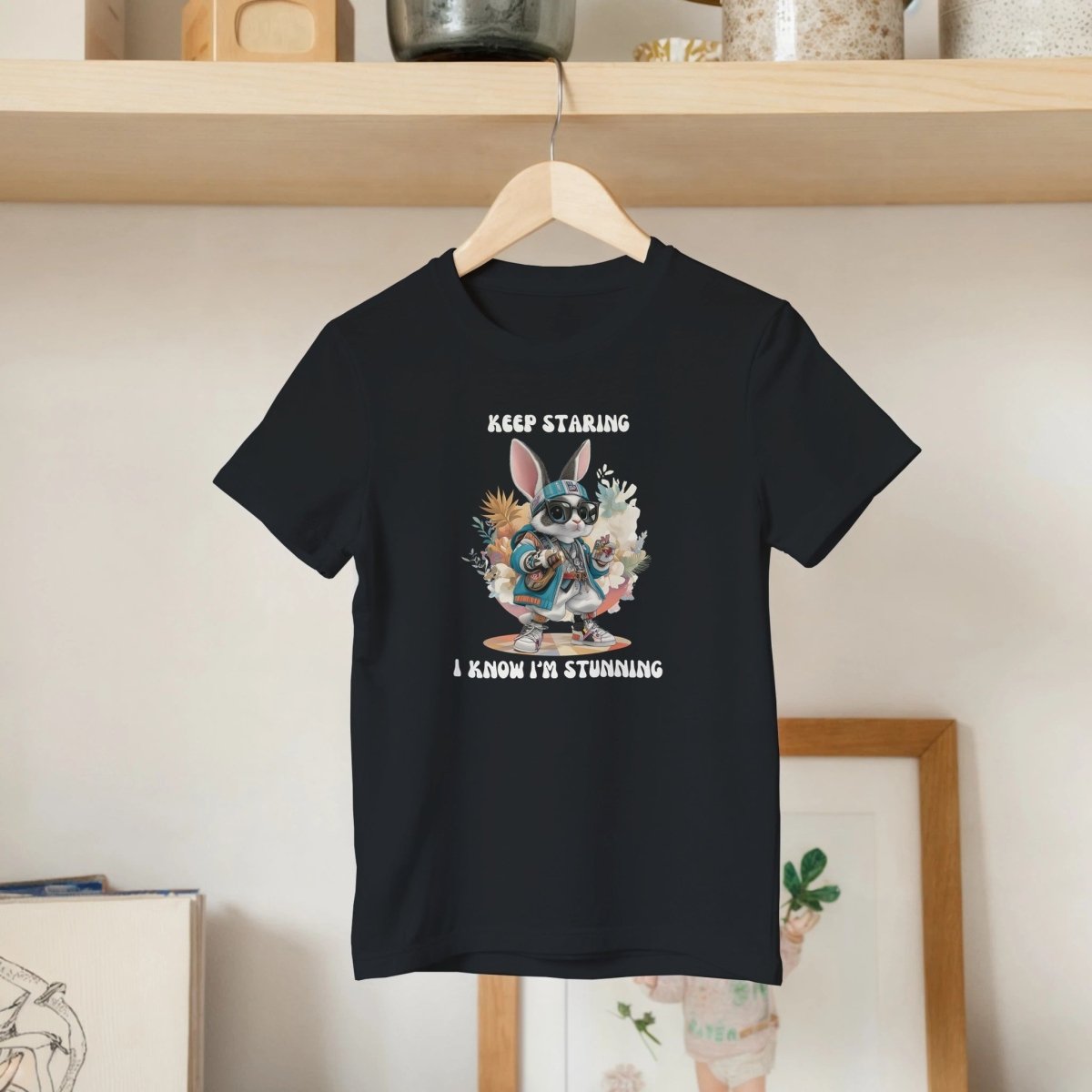 Confident Street Style Bunny Kids T-shirt - ROMAG Store