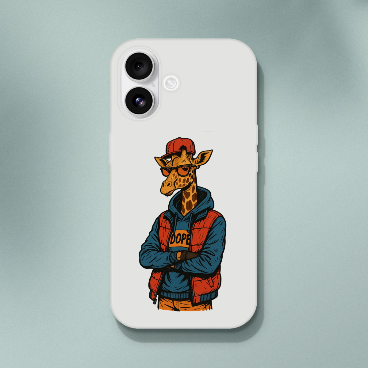 Dope Giraffe Street Style iPhone Flexi Case - ROMAG Store