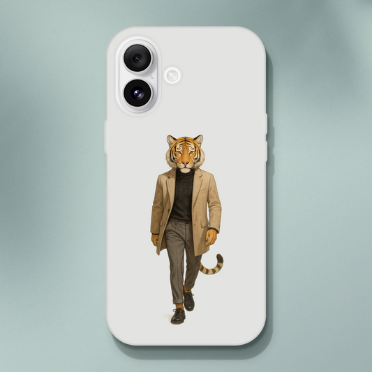 Dapper Tiger iPhone Flexi Case - ROMAG Store