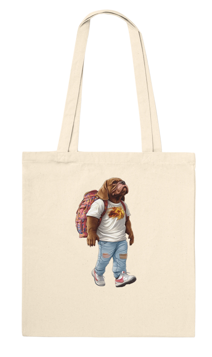 Cool Bulldog Streetwear Tote Bag - ROMAG Store