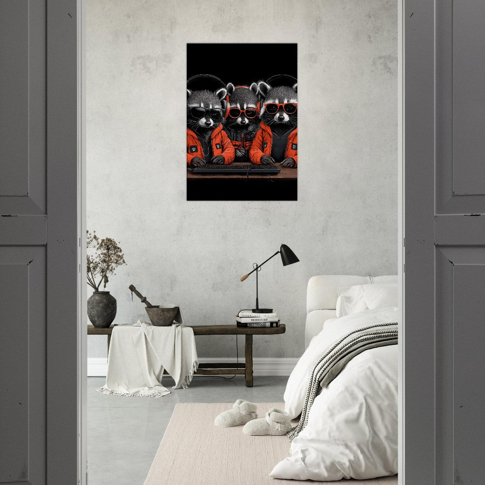 Urban Raccoon Squad Canvas - ROMAG Store