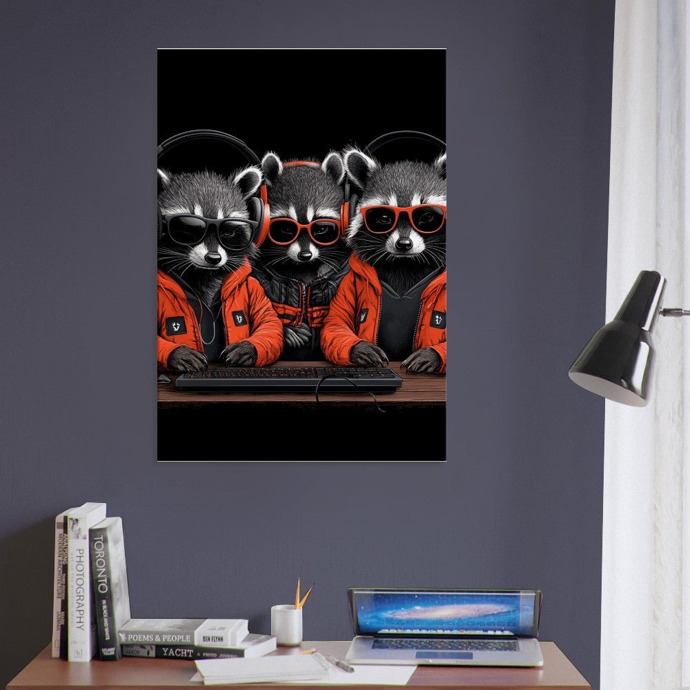 Urban Raccoon Squad Canvas - ROMAG Store