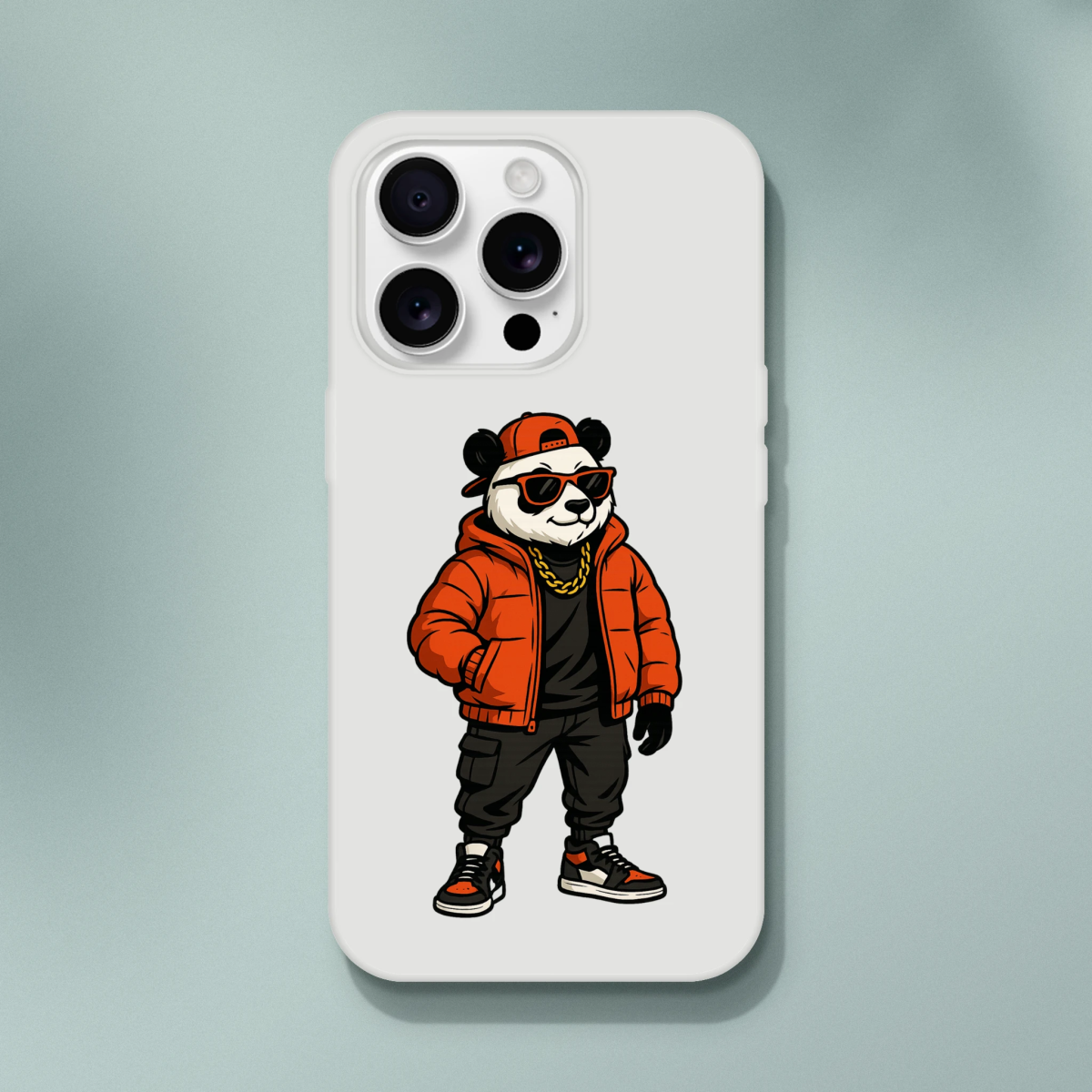 Cool Panda Bear Streetwear iPhone Flexi Case - ROMAG Store