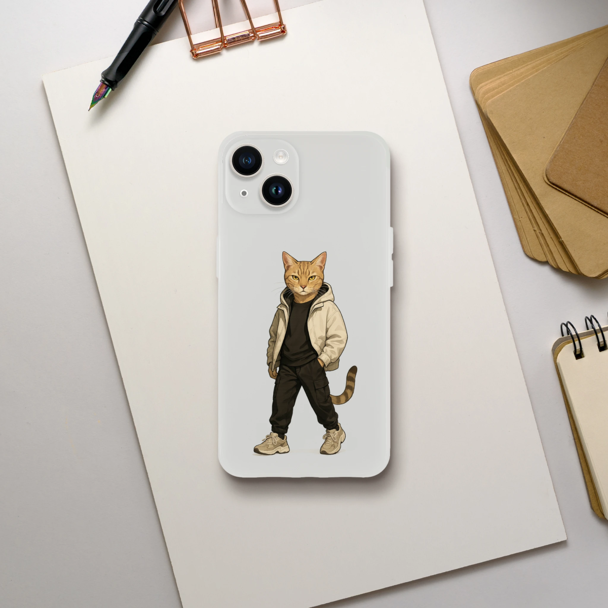 Cool Cat Streetwear iPhone Flexi Case - ROMAG Store