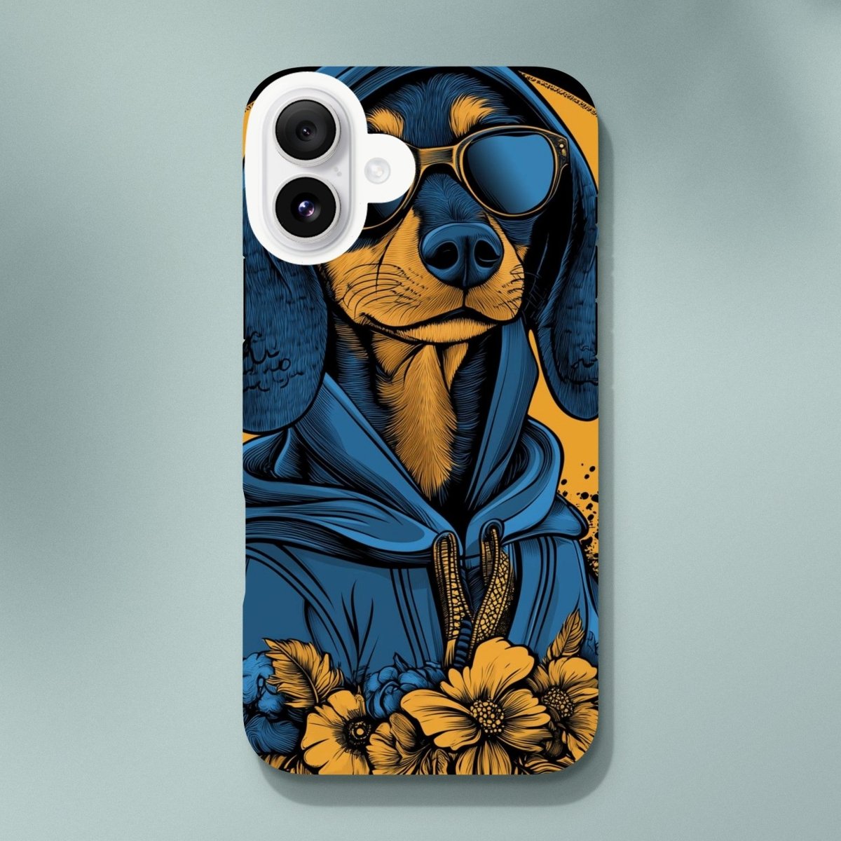 Cool Dachshund in Hoodie iPhone Tough Case - ROMAG Store