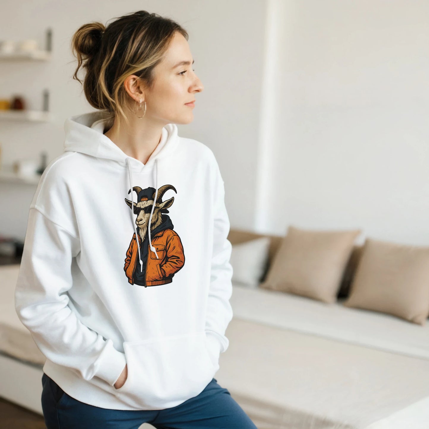 Cool Goat Streetwear Hoodie - ROMAG Store