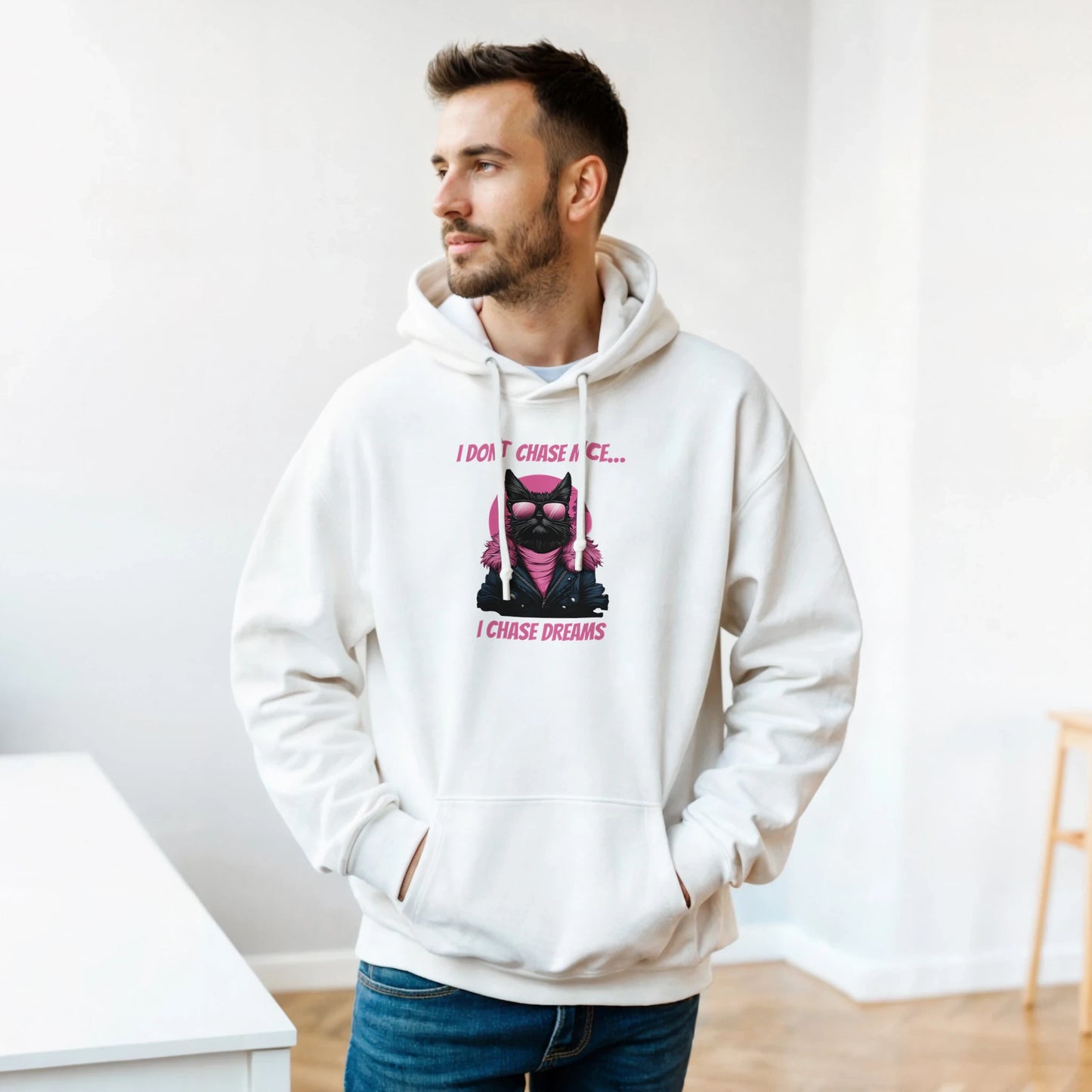 Retro - Cool Cat Dream Chaser Hoodie - ROMAG Store