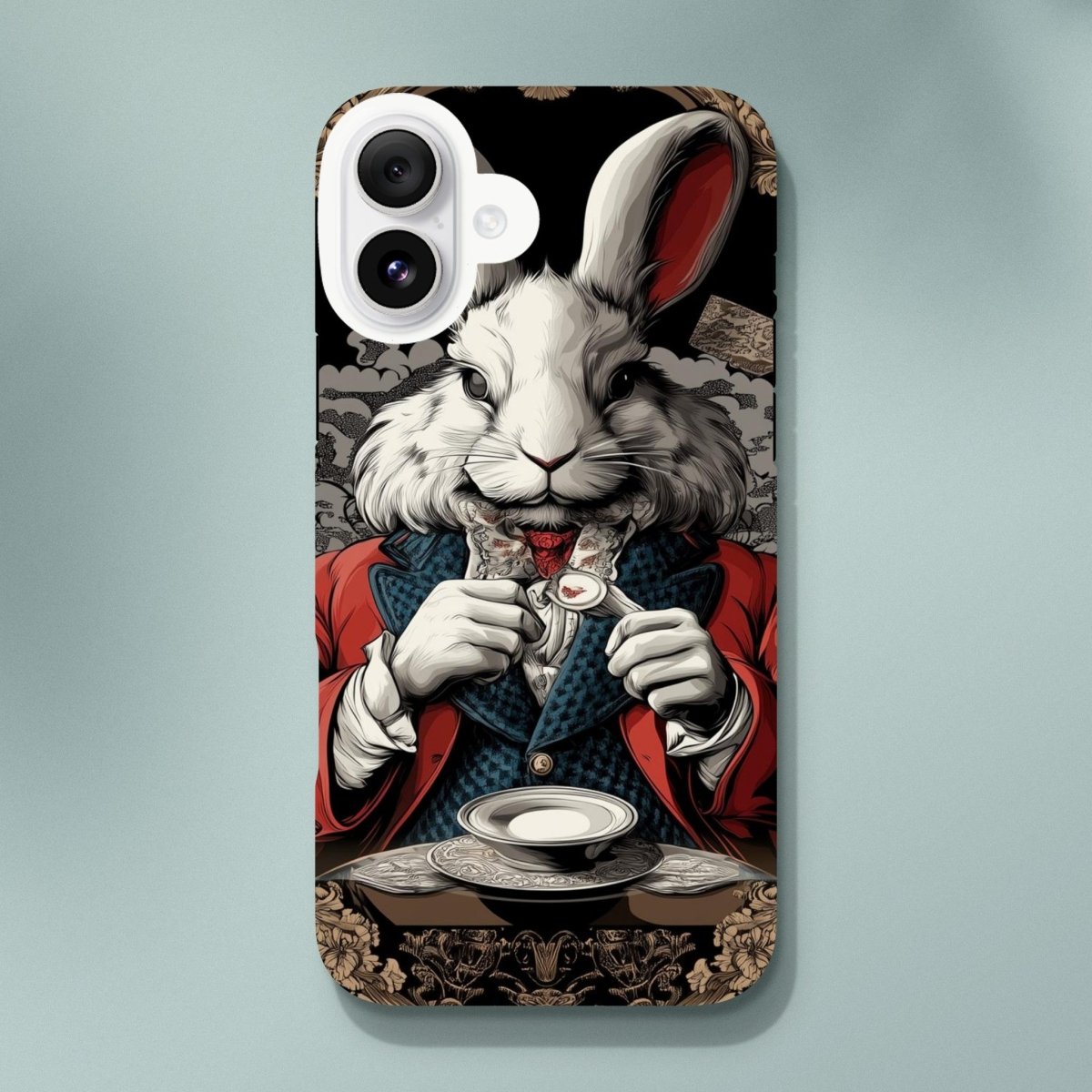 White Rabbit Formal Attire iPhone Tough Case - ROMAG Store