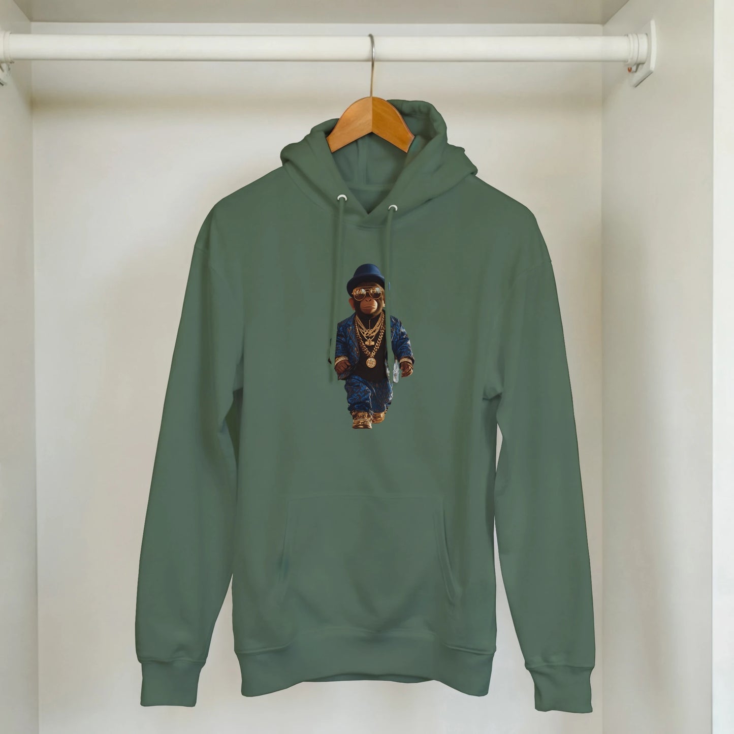 Chimpanzee King Streetwear Hoodie - ROMAG Store