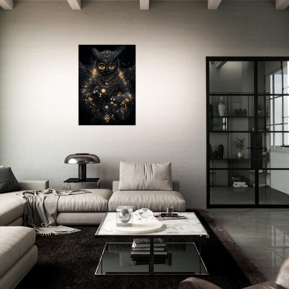 Steampunk Owl Canvas Art - ROMAG Store