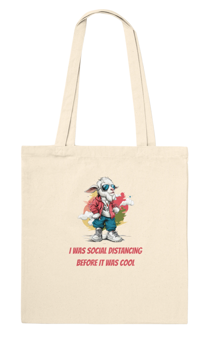 Social Distancing Goat Swag Tote Bag - ROMAG Store