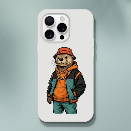 Retro Street Otter iPhone Flexi Case - ROMAG Store