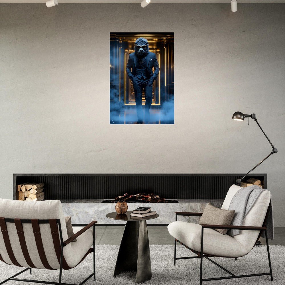 Luxury Lion in Suit Canvas - ROMAG Store