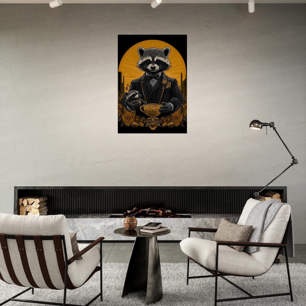 Luxury Raccoon Duo Canvas - ROMAG Store