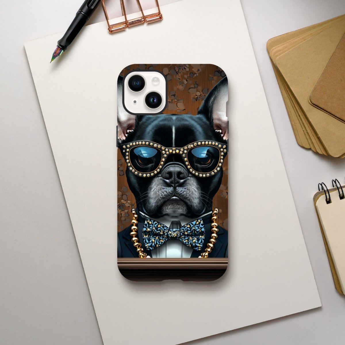 Dapper French Bulldog iPhone Tough Case - ROMAG Store